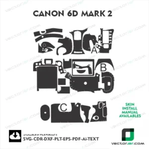 Canon 6D Mark 2 Skin Vector Template