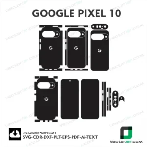 Google Pixel 10 5g Skin Vector Template