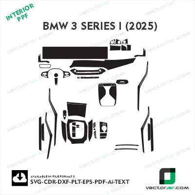 BMW 3series i 2025 interior ppf template