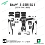 BMW 5series i (2018-2023) interior ppf template