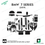 BMW 7series 2019 interior ppf template