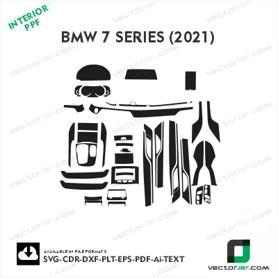 BMW 7series 2021 interior ppf template