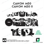 Canon M50 Skin Vector Template