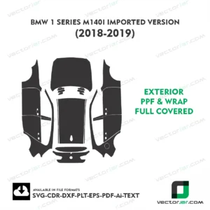 BMW 1 series M140i imported version 2018-2019 Exterior PPF Template