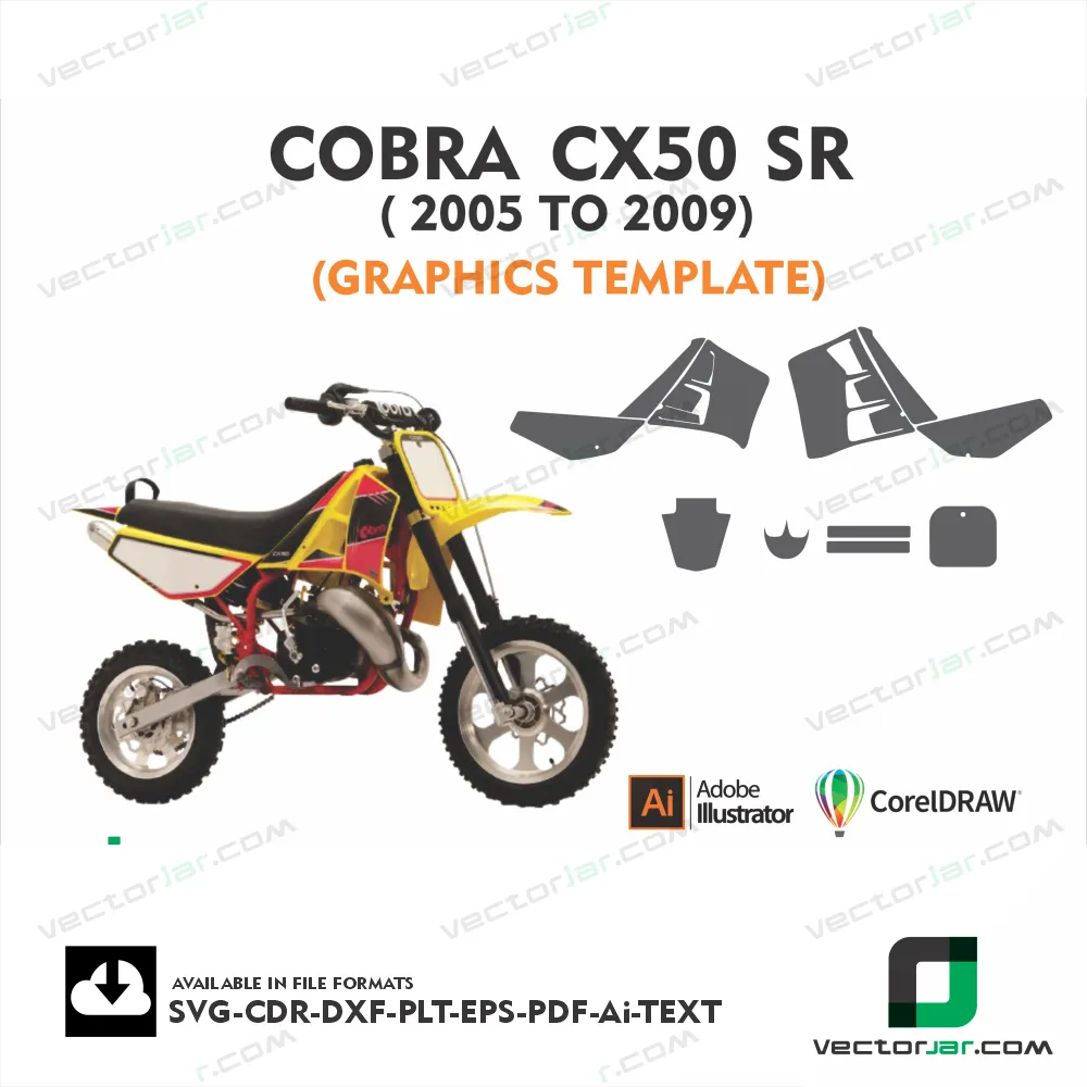 Cobra CX50 SR ( 2005-2009) Graphic Vector Template