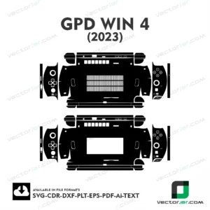 GPD Win 4 2023 Skin Vector Template