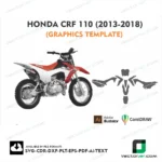Honda CRF 110 (2013-2018) Graphics Vector Template