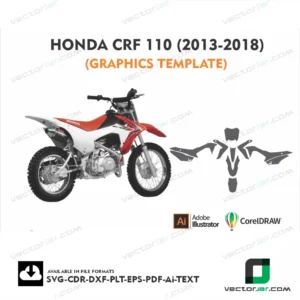 Honda CRF 110 (2013-2018) Graphics Vector Template