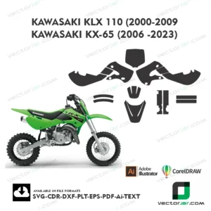 Kawasaki KX 65 (2006-2023) Graphics Vector Template
