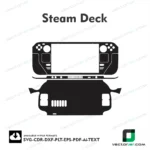Steam Deck skin vector template