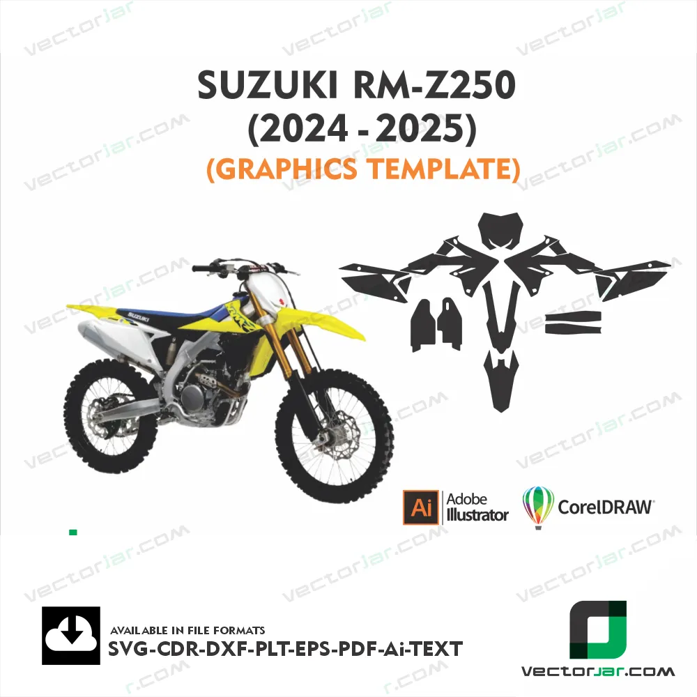 Suzuki RMZ 250 (2024-2025) Graphics Vector Template