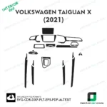 VOLKSWAGEN TAiguan X 2021 ppf template