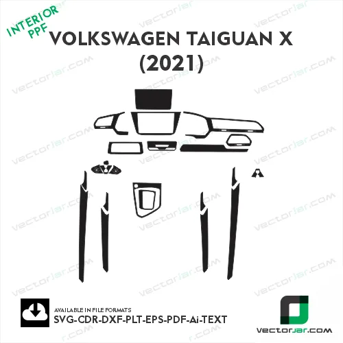 VOLKSWAGEN TAiguan X 2021 ppf template