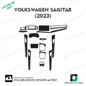 VOLKSWAGEN sagitar 2021-2023 PPF template