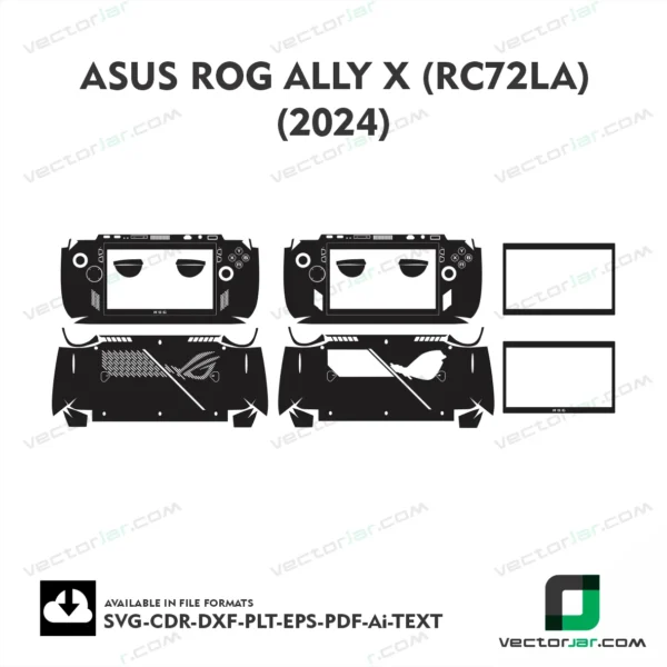 ASUS Rog Ally X RC72LA skin vector template