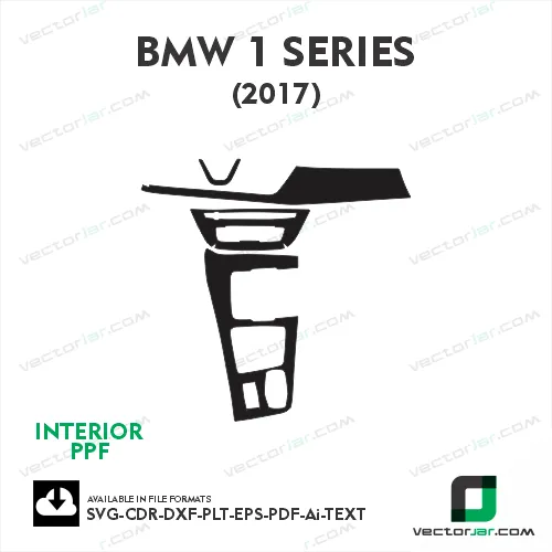 BMW 1 series 2017 PPF Template vector cut
