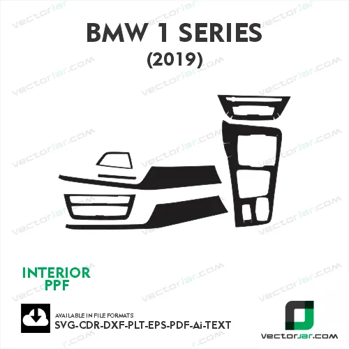 BMW 1 Series 2019 PPF Template vector cut