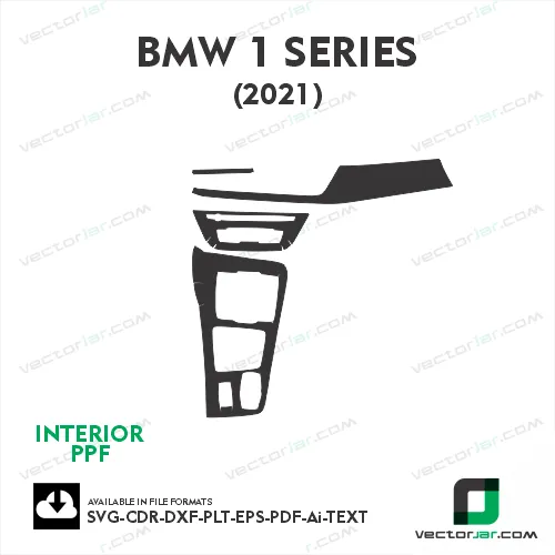 BMW 1 Series 2021 PPF Template vector cut