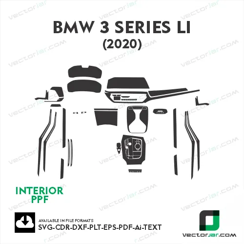 BMW 3 Series Li 2020 PPF and wrap tamplate