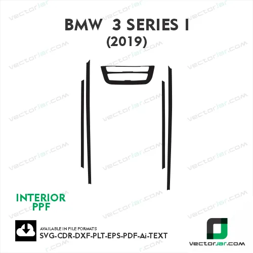BMW 3 Series i 2019 PPF Template vector cut
