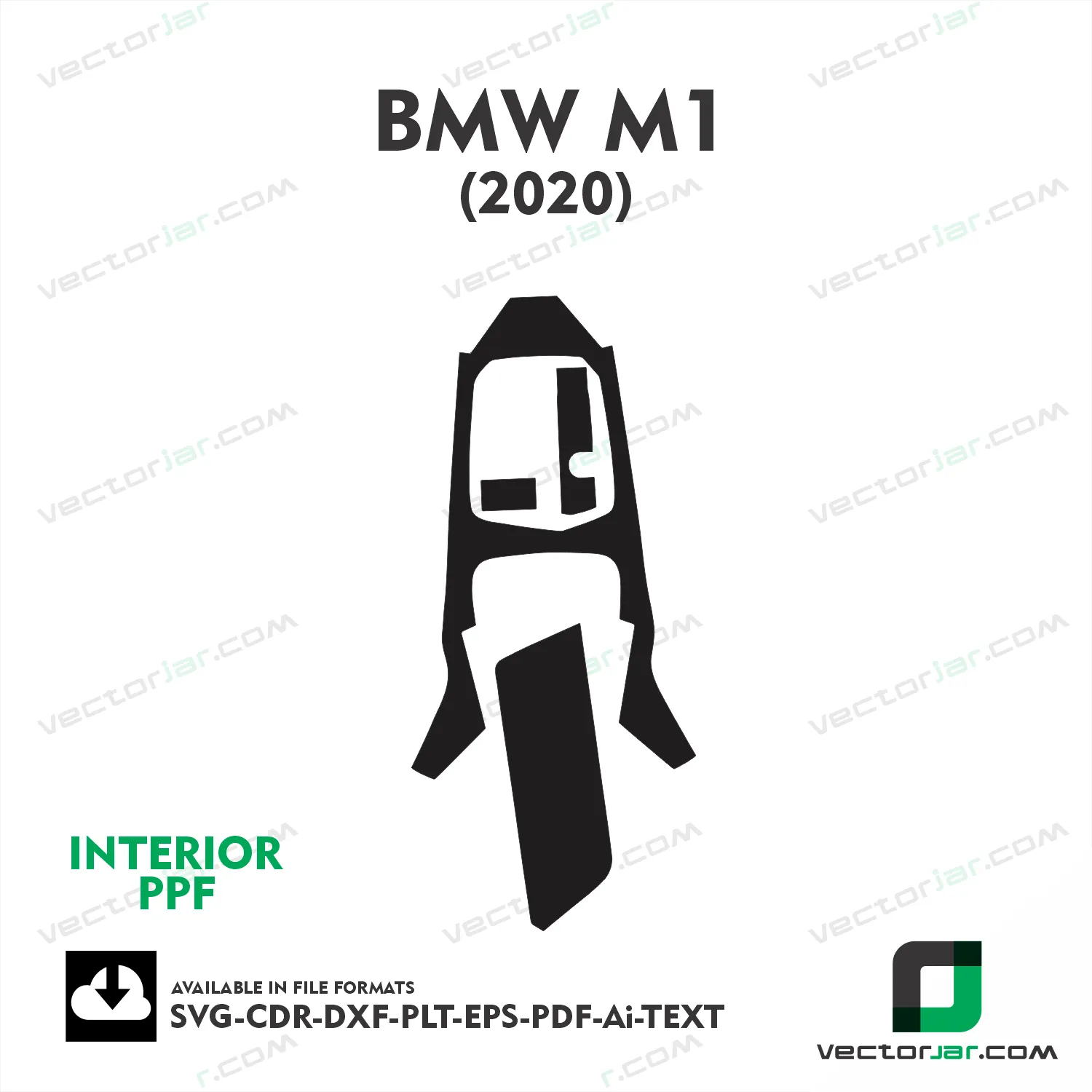 BMW M1 2020 interior PPF and wrap template