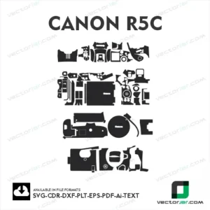 Canon R5C 2025 Skin Vector Template
