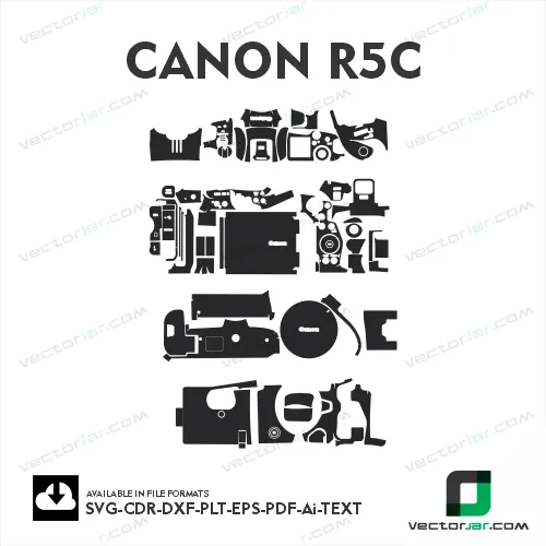 Canon R5C 2025 Skin Vector Template
