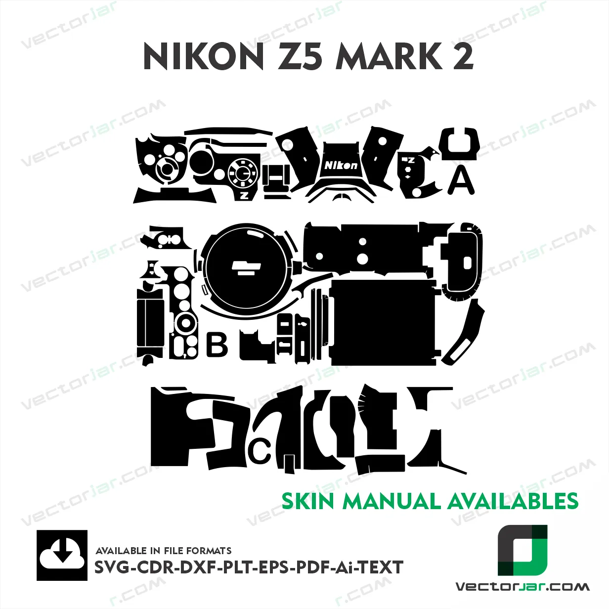 Nikon Z5 Mark 2 Skin vector template