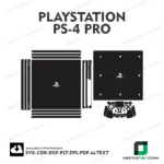 Playstation PS4 Pro Skin Vector Template