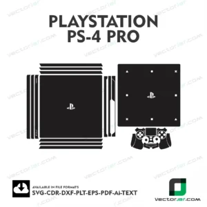 Playstation PS4 Pro Skin Vector Template