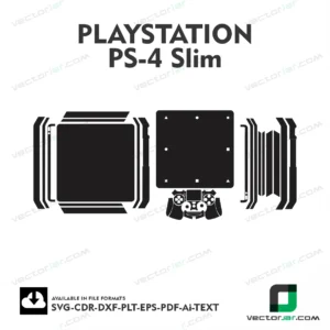 Playstation PS4 Slim Skin Vector Template