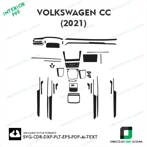 Volkswagen CC 2021 PPF Template