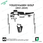 Volkswagen Golf 2021-2024 PPF Template