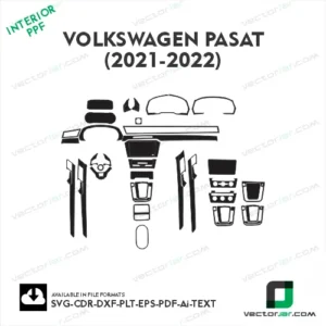 Volkswagen Pasat 2021-2022 PPF template