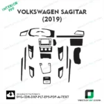 Volkswagen Sagitar 2019 PPF template