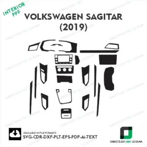 Volkswagen Sagitar 2019 PPF template