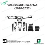 Volkswagen Sagitar 2020-2022 PPF template