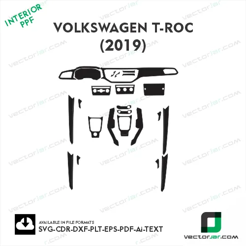 Volkswagen T ROC 2019 ppf template