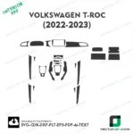 Volkswagen T ROC 2022-2023 ppf template