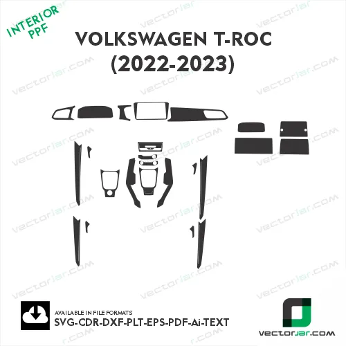 Volkswagen T ROC 2022-2023 ppf template