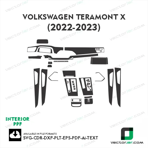Volkswagen Teramont X 2022-2023 PPF template