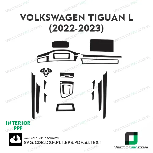 Volkswagen Tiguan L 2022-2023 PPF temmplate