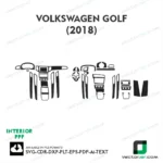 Volkwagen Golf 2018 PPF template