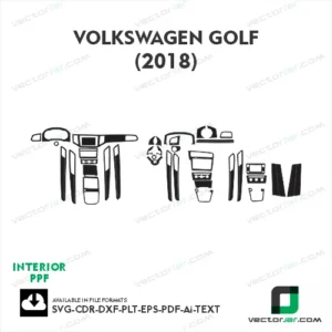 Volkwagen Golf 2018 PPF template
