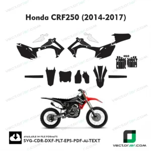 Honda CRF250 (2014-2017) graphics vector template