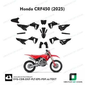 Honda CRF450 (2025) graphics vector template
