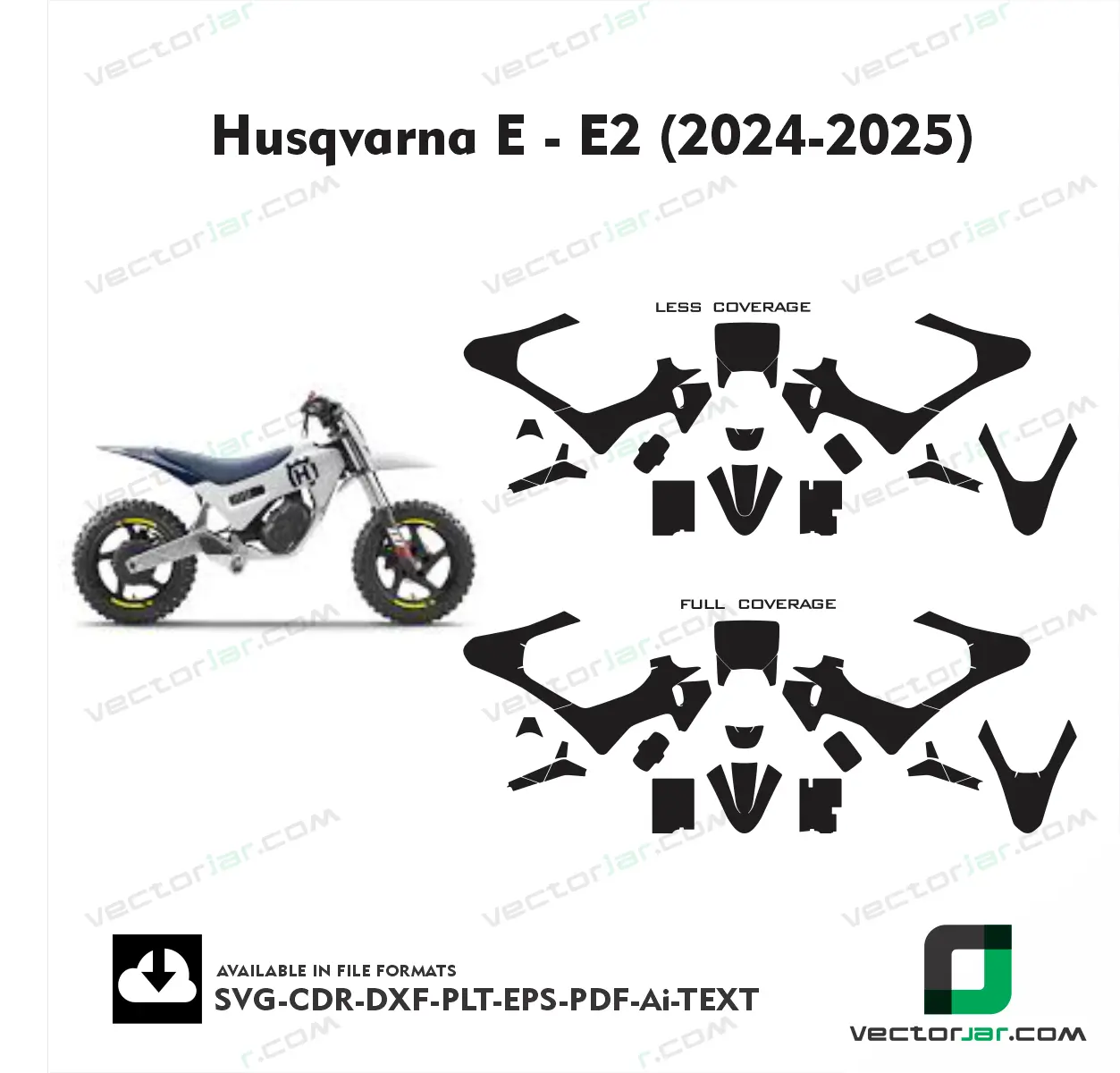 Husqvarna E – E2 (2024-2025) graphics vector template