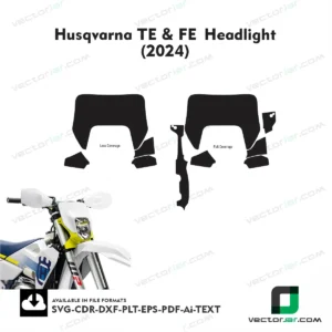 Husqvarna TE & FE Headlight (2024) graphics vector template