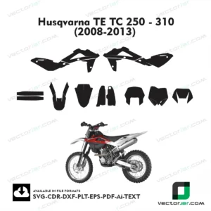 Husqvarna TE TC 250 - 310 (2008-2013) graphics vector template