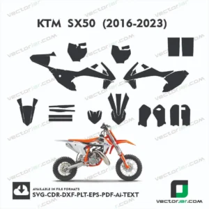 KTM SX50 (2016-2023) graphics vector template